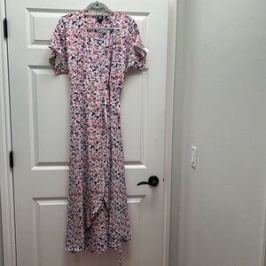 Floral wrap dress
